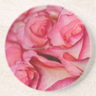 Blushing White Roses Coaster