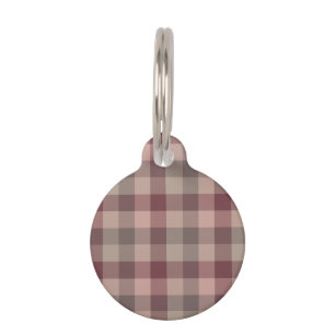 Blushwood plaid pet tag