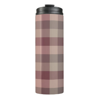 Blushwood plaid thermal tumbler
