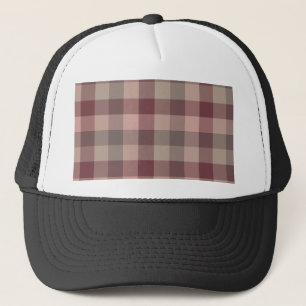 Blushwood plaid trucker hat