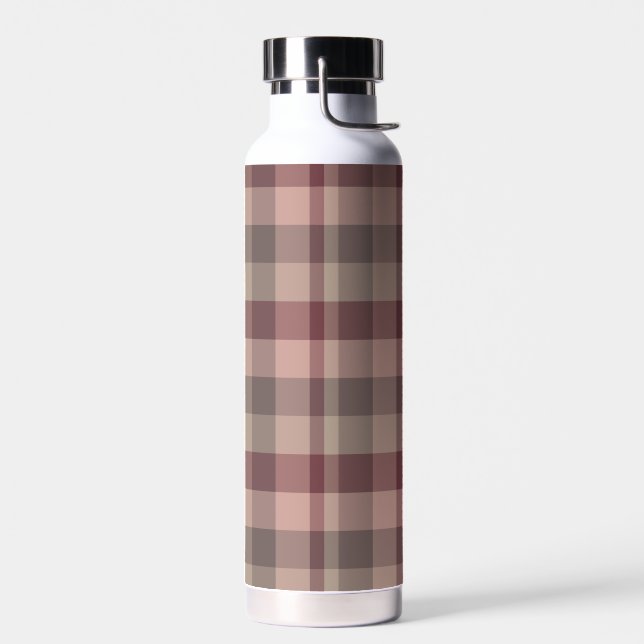 Blushwood plaid water bottle (Left)