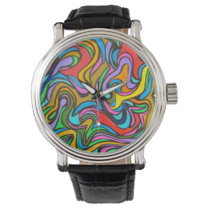 Blustery Day-Modern Art Hand Painted Watch