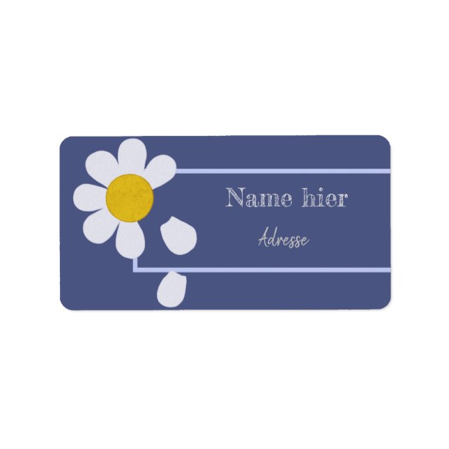 Blütenblätter Label (Front)