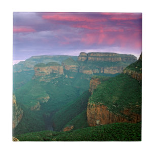 Blyde River Canyon At Sunset, South Africa Ceramic Tile