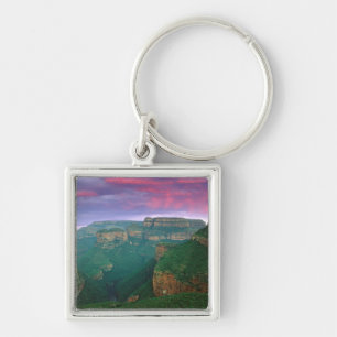 Blyde River Canyon At Sunset, South Africa Key Ring