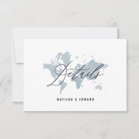 blyewatercolor world map wedding details