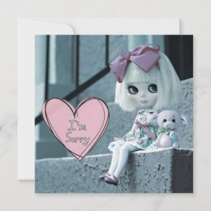 Blythe Doll "I'm Sorry" Card