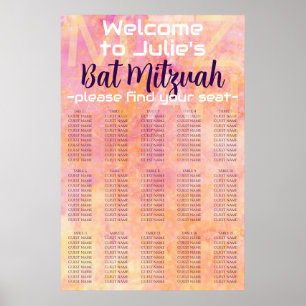 BM Bar and Bat Mitzvah Simply Subtle Seating Chart