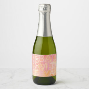 BM Bar Bat Mitzvah Simply Subtle Mini Sparkling Wine Label