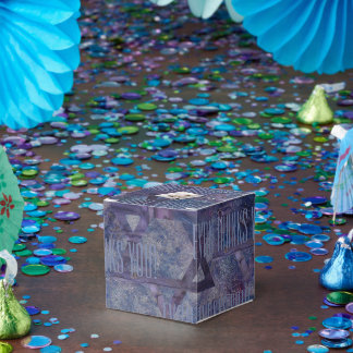 BM Bar Bat Mitzvah Star of David Blues Favour Box