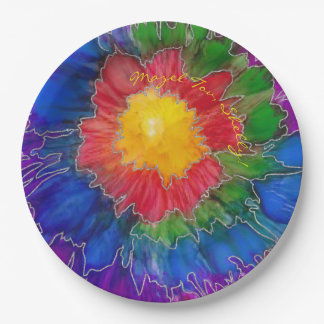 BM Bar or Bat Mitzvah Colourful Paper Plate