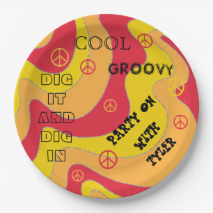 BM Bar or Bat Mitzvah DIG IN Paper Plate