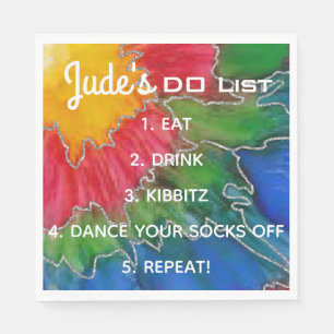 BM Bat Bar Mitzvah Elegant Colours Napkins