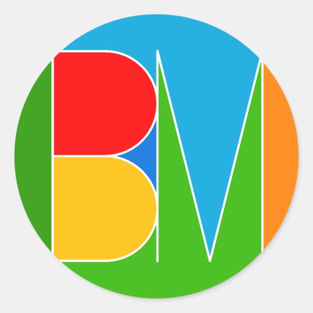 BM CLASSIC ROUND STICKER (Front)