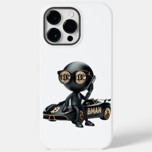 Bman with a Phone, Bitcoin, by Natasha Us Case-Mate iPhone 14 Pro Max Case