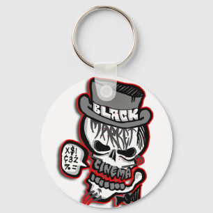 BMC grey Skull logo Key Ring