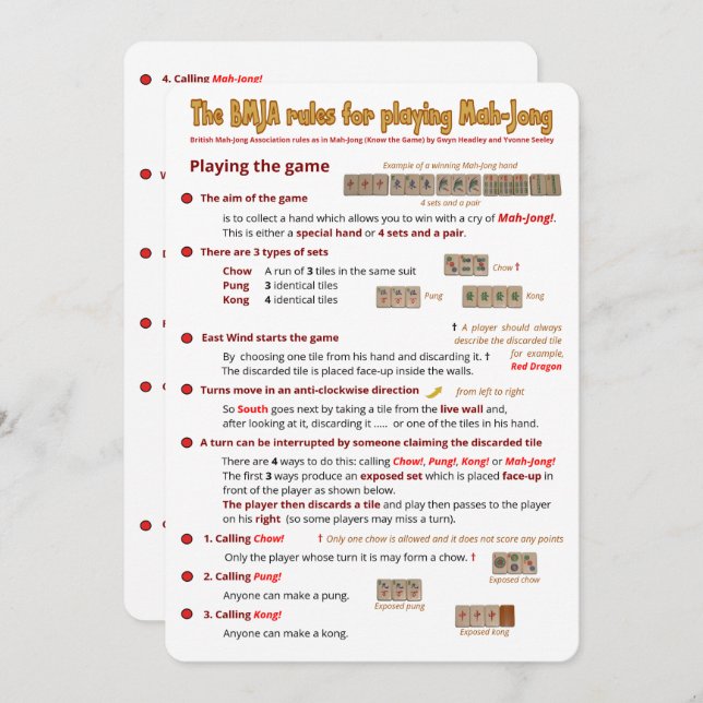 BMJA rules card – Playing the game  (1) (Front/Back)