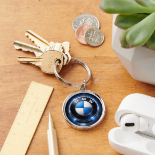 BMW Car Logo Round Metal Keychain Luxury