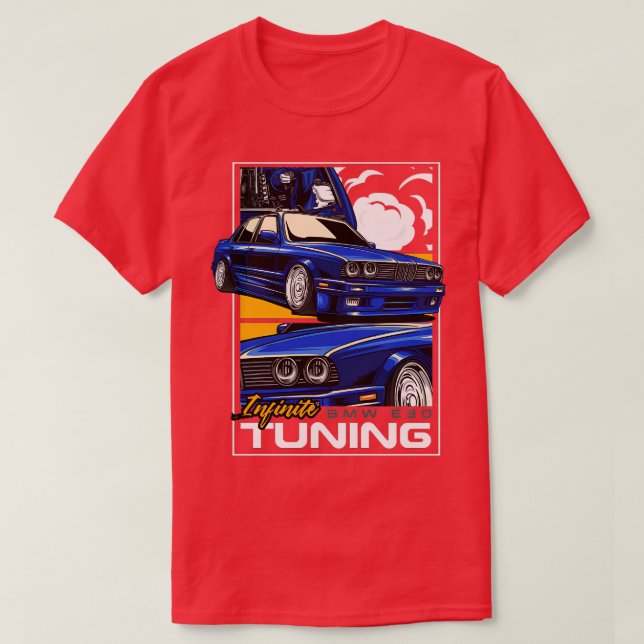 Bmw E30 Infinite Tuning T-Shirt (Design Front)