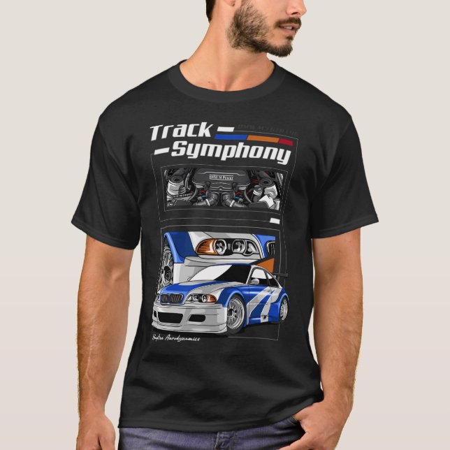Bmw Gtr Track Symphony T-Shirt (Front)
