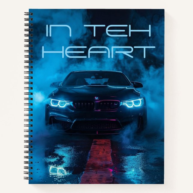 BMW in the heart Notebook (Front)