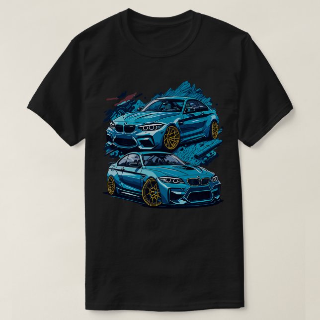 BMW M3 style cartoon T-Shirt (Design Front)
