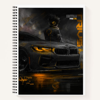 BMW m5 with orange accents  Notebook
