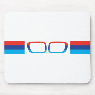 BMW M horizontal stripes and kidneys Mouse Pad