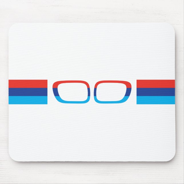 BMW M horizontal stripes and kidneys Mouse Pad (Front)