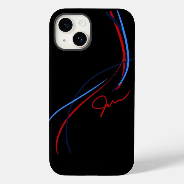 BMW ///M Stripes iPhone14 (Black) Case-Mate iPhone Case (Back)