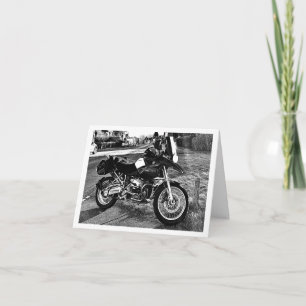 BMW Motor Bike Birthday Card