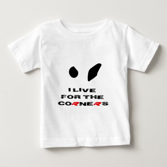 BMW S1000RR I live for the corners apparel Baby T-Shirt (Front)