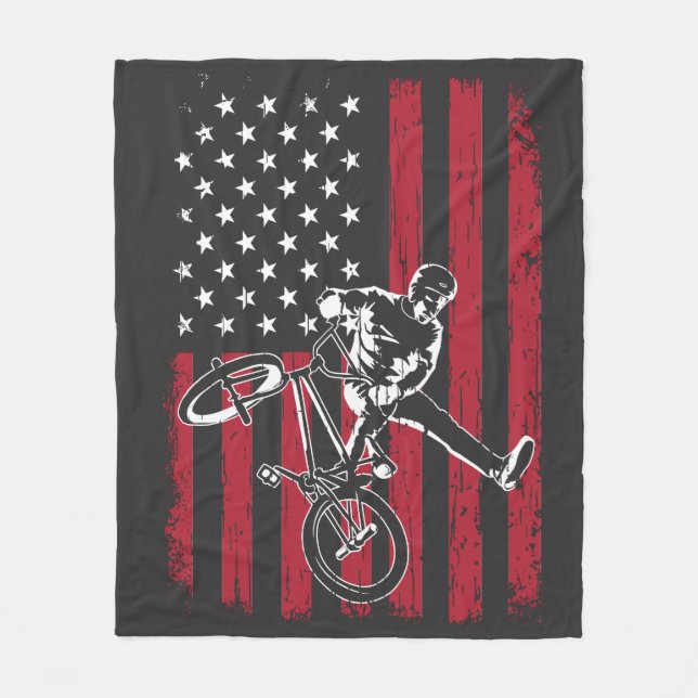 BMX | American Flag BMX Fleece Blanket (Front)