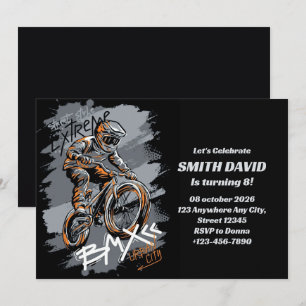Bmx Bicycle Urban Graffiti streetwear Invitation