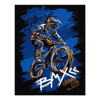 Bmx Bicycle Urban Graffiti streetwear Photo Print