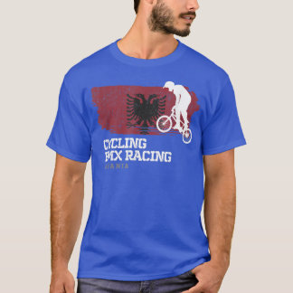 BMX Bike Albania Flag Biking Cycling Racing BMX 29 T-Shirt