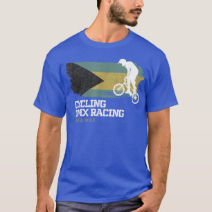 BMX Bike Bahamas Flag Biking Cycling Racing BMX T-Shirt