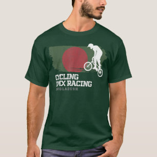 BMX Bike Bangladesh Flag Biking Cycling Racing BMX T-Shirt