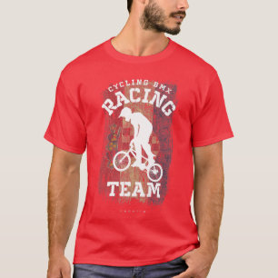 BMX Bike Croatia Flag Biking Cycling Racing BMX 26 T-Shirt