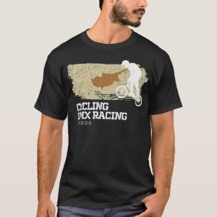 BMX Bike Cyprus Flag Biking Cycling Racing BMX 26 T-Shirt