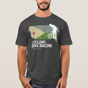 BMX Bike Djibouti Flag Biking Cycling Racing BMX 3 T-Shirt