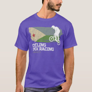 BMX Bike Djibouti Flag Biking Cycling Racing BMX T-Shirt