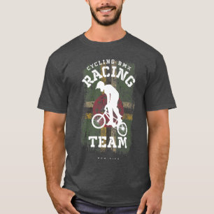 BMX Bike Dominica Flag Biking Cycling Racing BMX 2 T-Shirt