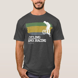 BMX Bike Gabon Flag Biking Cycling Racing BMX T-Shirt