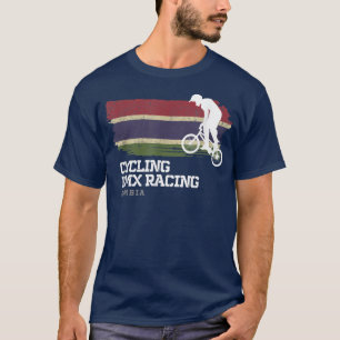 BMX Bike Gambia Flag Biking Cycling Racing BMX 354 T-Shirt