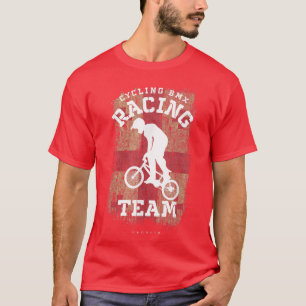 BMX Bike Georgia Flag Biking Cycling Racing BMX356 T-Shirt