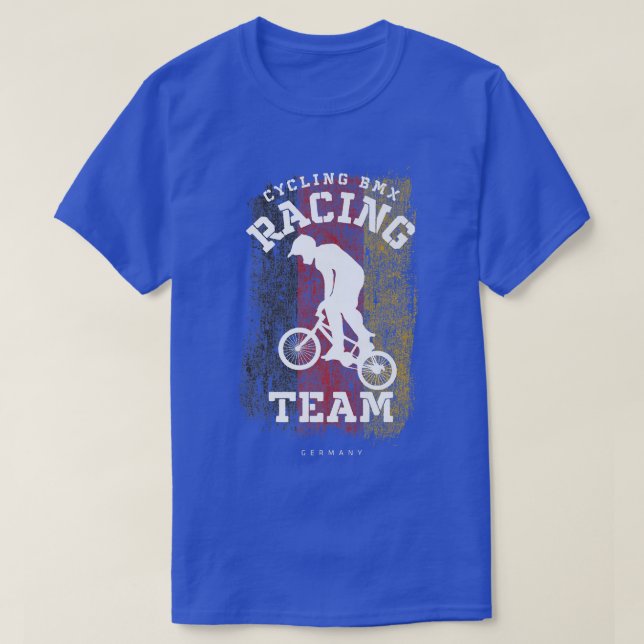 BMX Bike Germany Flag Biking Cycling Racing BMX 31 T-Shirt (Design Front)