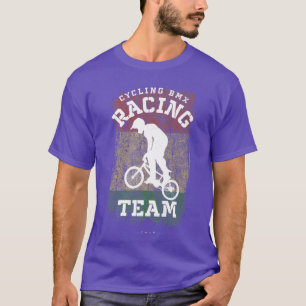 BMX Bike Italy Flag Biking Cycling Racing BMX   T-Shirt