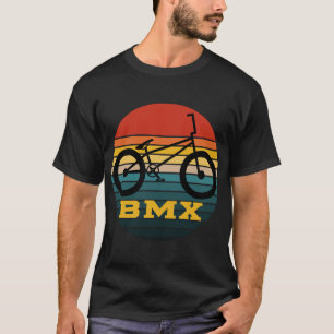 BMX Bike Retro Sun Vintage Sunset Freestyle Rider T-Shirt