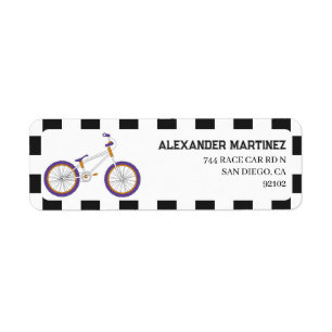BMX Bike Return Address Label